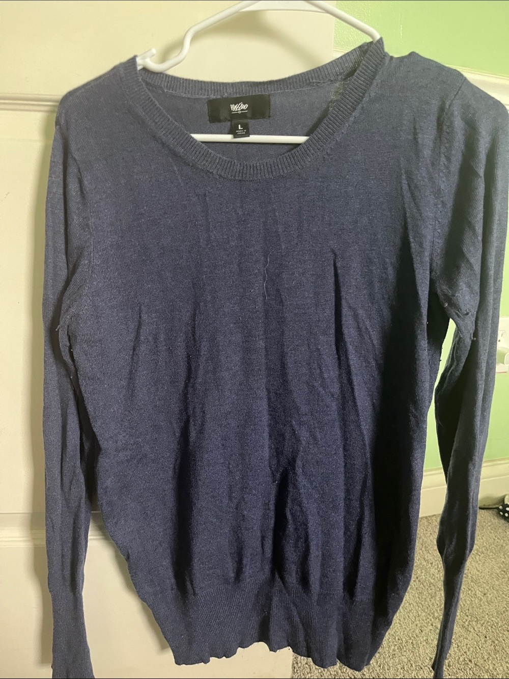 Wilson Navy Crewneck Women's Sweater